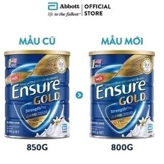 [MẪU MỚI - Date T2/2026] Sữa bột Ensure Gold Vani 800gr/400gr