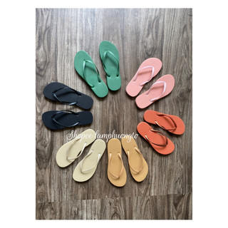 Dép lào kẹp ngón dép lào Thái màu trơn pastel siêu hot