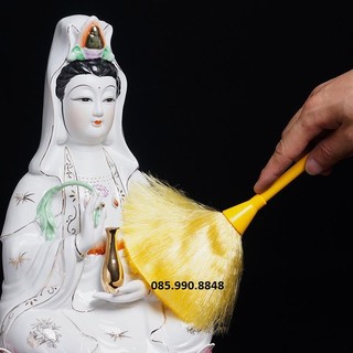 Chổi quét tượng phật , Chổi lông gà quét bụi - Chổi quét bàn thờ, sợi lông mềm mại