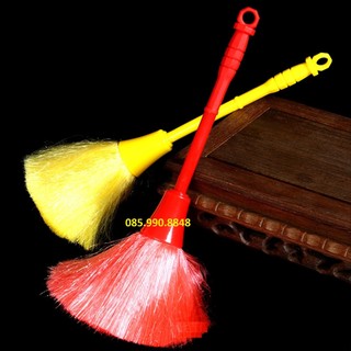 Chổi quét bàn thờ , Chổi lông gà quét bụi - Chổi quét tượng phật, sợi lông mềm mại