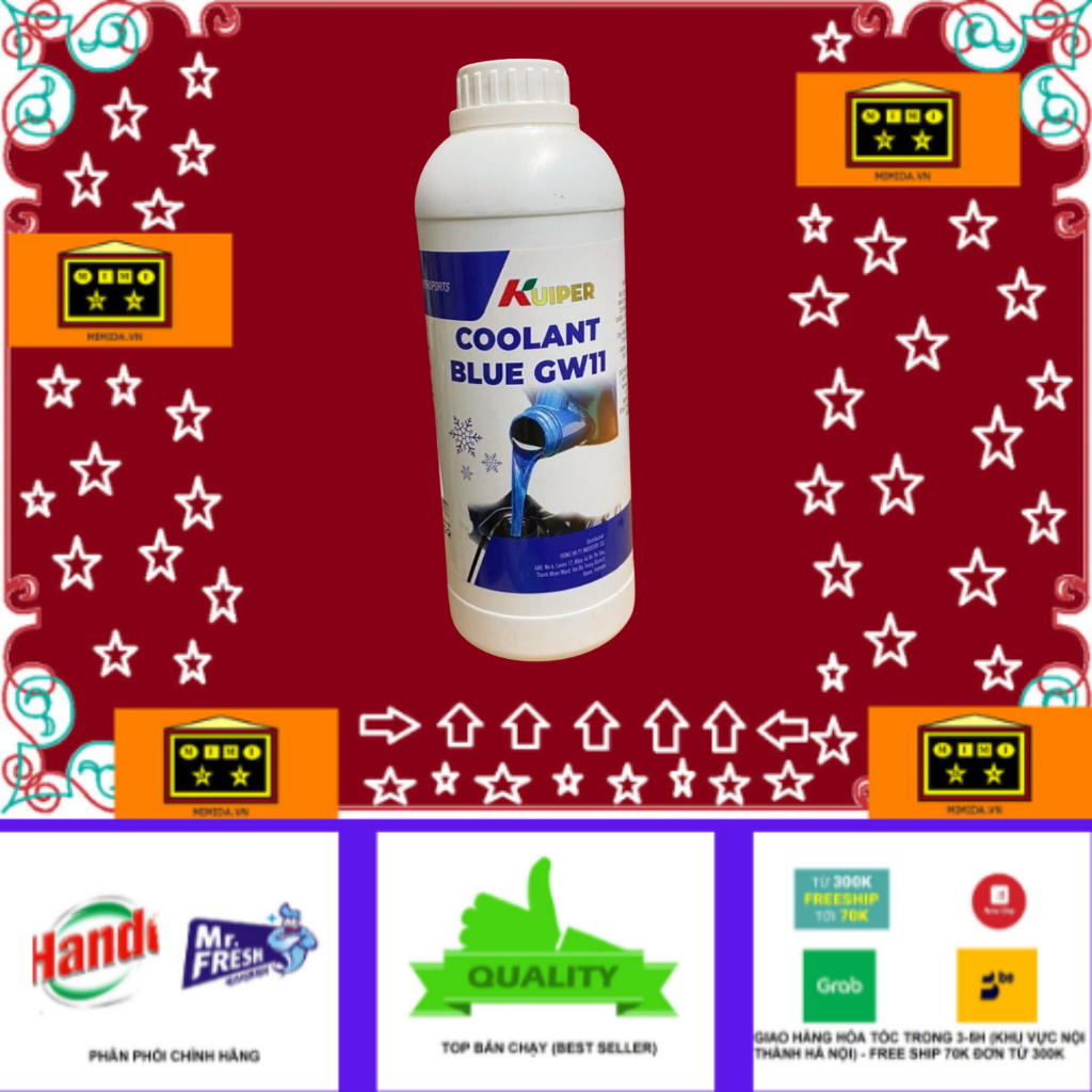 Nước làm mát ô tô xe máy hữu cơ Kuiper 1L xanh