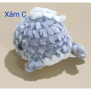 [Móc khóa]Móc khóa Cá voi móc len thủ công