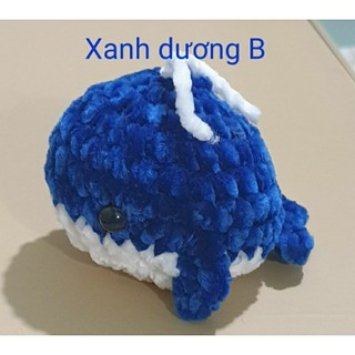 [Móc khóa]Móc khóa Cá voi móc len thủ công