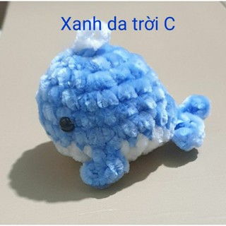 [Móc khóa]Móc khóa Cá voi móc len thủ công