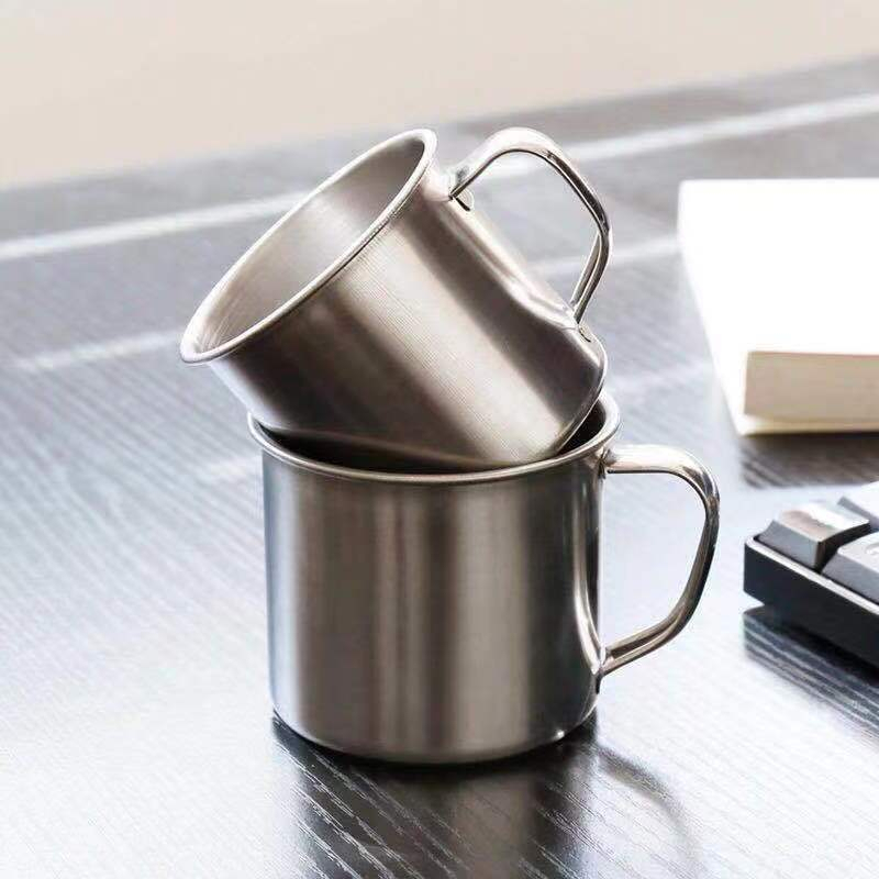 Ca inox có quai cầm size 7cm, cốc inox có quai cầm