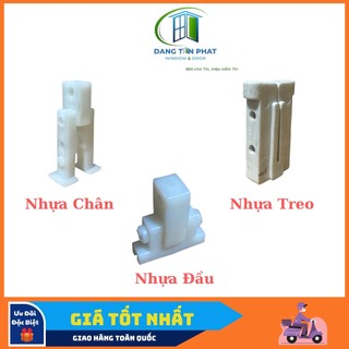 Nhựa đầu, nhựa chân, đầu bi treo cửa kéo đài loan, cửa xếp