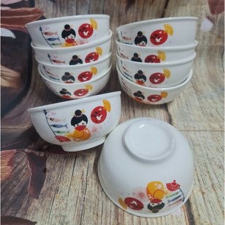 Bộ 10 chén sứ 11.5cm nhiều mẫu đẹp - bộ 10 chén sứ ăn cơm
