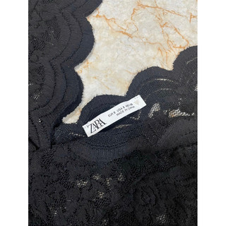 Áo Zara Auth Tuồn Ren Đen Sexy Size S ( Có Sẵn )