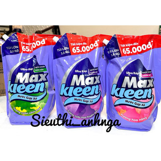 Túi Nước Giặt Max Kleen Túi 3,8Kg Hương Huyền Diệu/Hoa Nắng/Sớm Mai