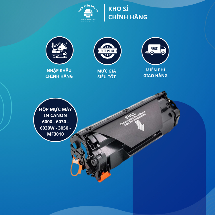 Hộp mực máy in Canon LBP 6030, 6000, 6030w, 3050, MF3010 (CRG325/35A) bản cao cấp chất lượng in chân thực sắc nét