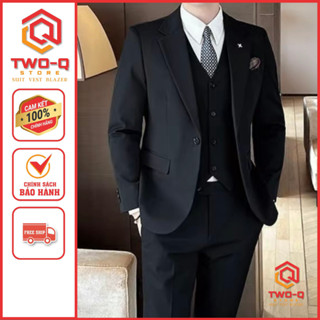 Bộ vest nam cao cấp Hàn Quốc, Áo Blazer nam mẫu 1 cúc, Chuẩn form dáng đẹp - TwoQ - Store