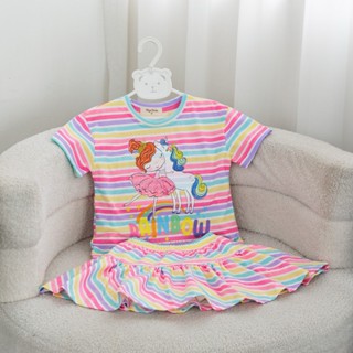  Đồ bộ bé gái bộ cộc tay bé gái thun cotton chính hãng Myakids 