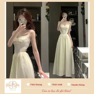 Đầm Hai Dây Dáng Dài Khoét Eo Nàng Thơ HaLuu Store HH79