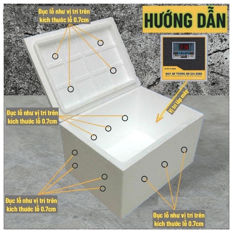 Máy ấp đã chỉnh sẵn nhiệt độ - Bảo Hành 2 Năm