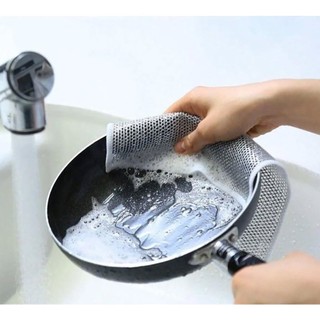 Giẻ Lau Bếp Dây Kim Loại Lau Bồn Rửa Chén Cọ Rửa Xoong Nồi Chén Bát, Tấm Cọ Rửa Đa Năng Không Mài Mòn