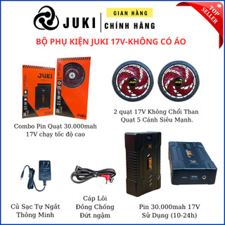 Pin quạt áo điều hòa chính hãng juki bản bộ phụ kiện không kèm áo