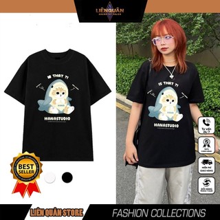 Áo thun unisex, áo phông nam nữ form rộng basic oversize phong cách đường phố - Baby Shark | LIÊN QUÂN STORE