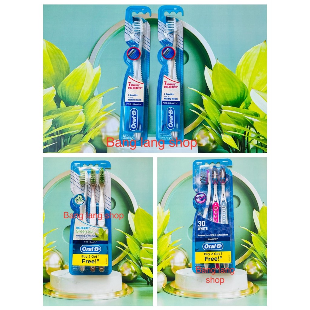 (Vỉ 3 cây ) Bàn chải răng Oral-B  - Soft