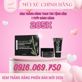 Bột trắng răng than tre múi xù gorgeous chính hãng