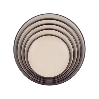 Đĩa nhựa tròn thái 2 màu 5 size nhựa Việt Nhật cao cấp, đĩa nhựa tròn đựng đồ ăn hoa quả phong cách Bộ đĩa tròn Thái hai