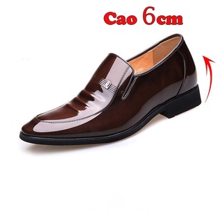 Giày tăng chiều cao nam công sở, da bóng đế khâu đế chắc chắn imata bảo hành 12 tháng