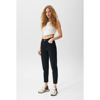 Quần baggy pull&bear auth tuồn lưng cao không giãn size 27