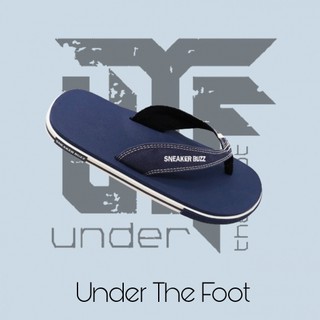Dép Sneaker Buzz xỏ ngón xanh đen quai sọc 1SB0047