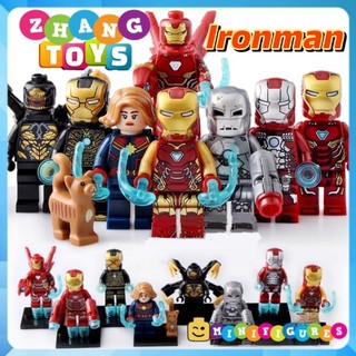 Đồ chơi Xếp hình người sắt Iron Man gồm Avengers MK50 MK85 MK1 MK41 MK5 - Captain Marvel - Outtrider Minifigures WM6055