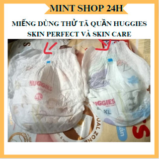 Miếng dùng thử Tã Bỉm Quần Huggies skincare/ huggies skin perfect size L/XXL/M/xl