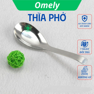Thìa inox - Thìa ăn phở, muỗng ăn cơm, cán dày sáng bóng, cạnh mép mài mịn