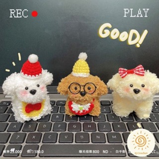 Cún lông xù handmade bằng kẽm lông