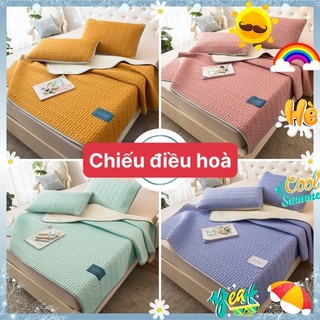 Chiếu điều hòa cao su non Tencel kèm vỏ gối, Chiếu điều hòa tencel từ cao su non êm mát, chiếu mát mùa hè