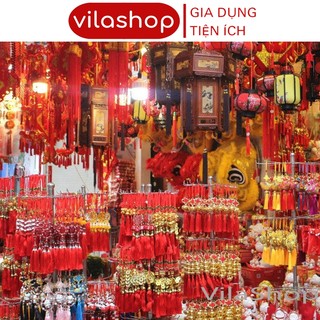 [ 25 Mẫu Túi 10 ] Combo 10 Dây Liễn Khánh Treo Tết, Dây Treo Tài Lộc Trang Trí Nhà Cửa Đón Tết 2025