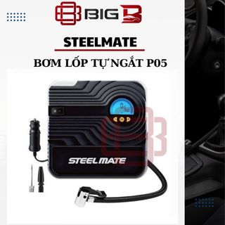Bơm Lốp Ô Tô Tự động ngắt Steelmate P05 -CHÍNH HÃNG- Bơm Lốp Xe Hơi Điện Tử Tự Ngắt Thông Minh BH 12 Tháng BIG B STORE