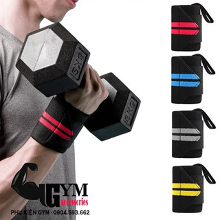 Dây Quấn cổ tay phụ kiện tập gym cao cấp màu xanh đen