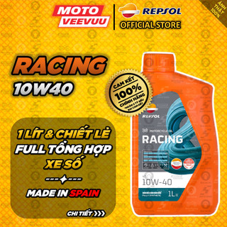 [MTVV] Nhớt REPSOL Racing 10w40 Fully Synthetic ( mẫu mới 2022 )<END>