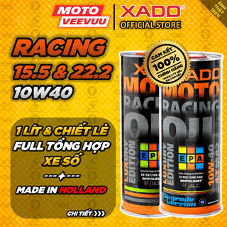 [MTVV] DẦU NHỚT CAO CẤP XADO RACING LUXURY 10W40 VERSION 22.2 15.5<END>