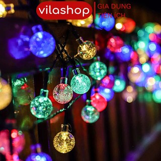 Đèn Trang Trí Tết 2025, Đèn Nháy Trang Trí Bi Bọt 7 Màu, Đón Xuân 2025
