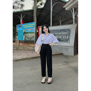 Quân tây 2 nút bọc lưng cao