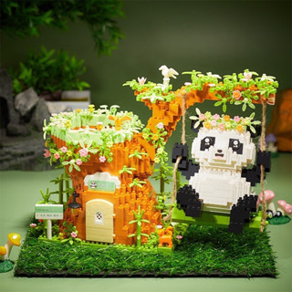  Đồ chơi xếp hình PANDA Hộp Đựng Bút Chì Xoay Hình Gấu Trúc CÓ XÍCH ĐU xinh sắn cute 