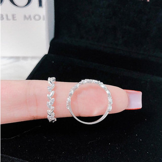 Nhẫn nữ bạc ta - tặng kèm hộp đựng - nhẫn đính đá sáng bóng sang chảnh - Trang Sức Bạc 9999