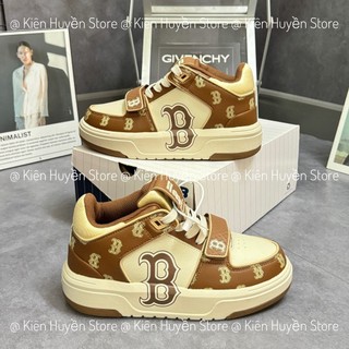 Giày thể thao mlb chunky liner mid boston monogram,mlb vàng đồng