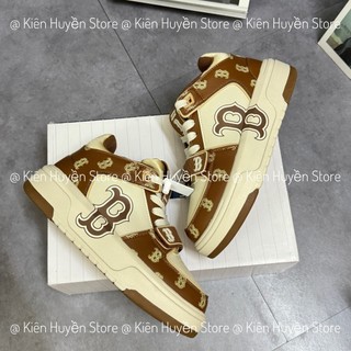 GIÀY THỂ THAO MLB CHUNKY LINER MID BOSTON MONOGRAM,MLB VÀNG ĐỒNG