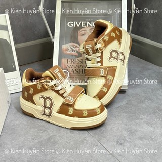 GIÀY THỂ THAO MLB CHUNKY LINER MID BOSTON MONOGRAM,MLB VÀNG ĐỒNG