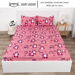 Ga nệm ga trải giường cotton poly m2 m6 m8 - drap giường bo chun sẵn miễn phí Ga mùa hè mùa đông