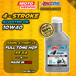 Nhớt amsoil 10w40 4stroke synthetic scooter
