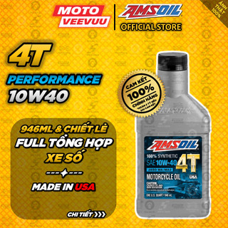 [MTVV] Nhớt AMSOIL 10W40 4T Performance 946ml (Nhớt xe số) <END>