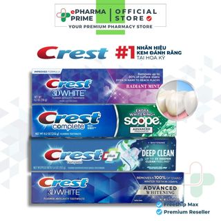 Kem đánh trắng răng crest làm trắng răng, thơm miệng 107g/ 153g