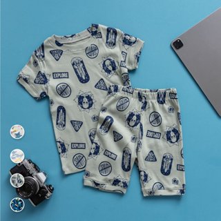  Set bộ quần áo cho bé trai be gái size từ 14kg đến 35kg chất liệu thun cotton co giãn mềm mịn thoải mái vận động SBR09 