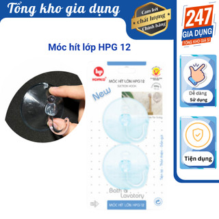 Móc hít tường, móc hít lớn hpg 12, vĩ 2 cái